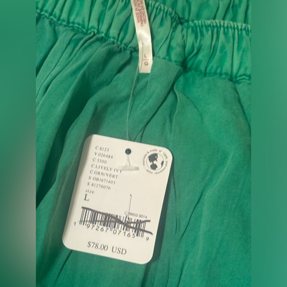 Free People To The Sky Parachute Pants In Lively Ivy - Picture 9 of 14